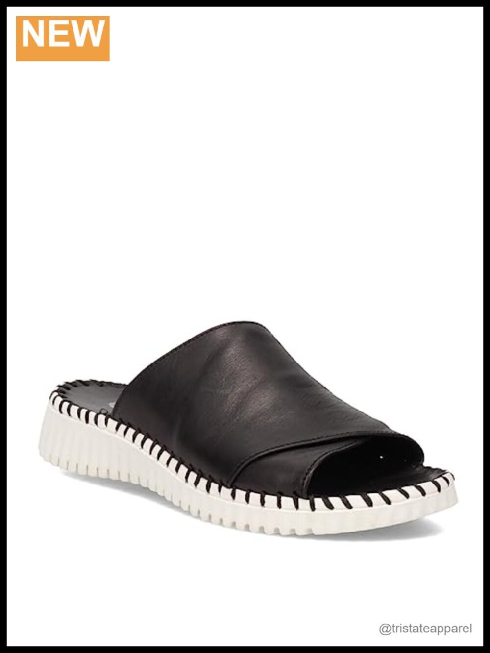 Eric Michael Gloria Women's Leather Slide Sandal Slingback Flexible Casual